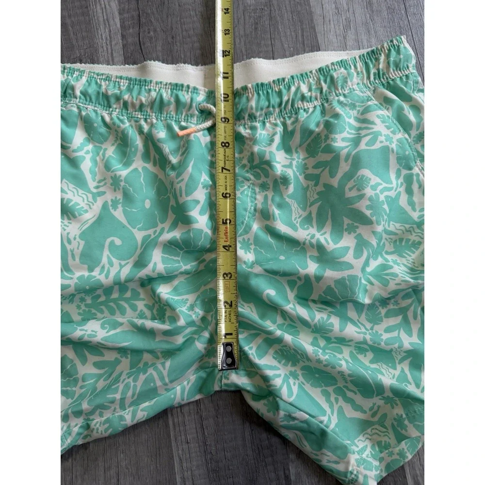 Cat & Jack Boys Green Swim Trunks Lined, XL 14) Husky Drawstring Pockets Summer